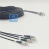 China 4F Single Mode Armored Patch Cord 50m 5mm Black LSZH FTTH FC Connector wholesale