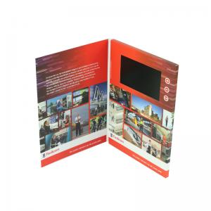 China business advertising electronic 4.3inch video booklet with USB cable , video brochure card supplier