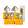 CNC Router Bit  Engraving Tools 1/2 1/4  Shank End Mill Carbide Wood Milling Carving Tools  Bit Arden CNC 3D V Bit