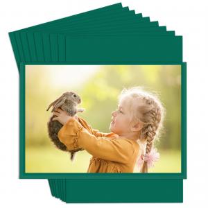Green Color 4x6 Magnetic Photo Frames Easy To Use Plastic Box Magnets For Picture Anti Stain