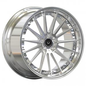 Polished Center Spoke Forged 2 Piece Wheels Barrel Lip BMW530d Car Rims