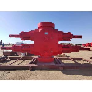 China Double Ram BOP forged U type with hydraulic open and close bonnets shear structure with tandem boosters supplier