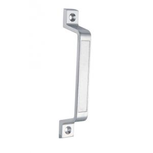 China Powder Coated Chrome Door Lock Handles Curved For Kitchen Cabinet supplier