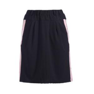 China Dailywear Short Summer Skirts Women A-Line Knitted Dress With White Side Stripe supplier