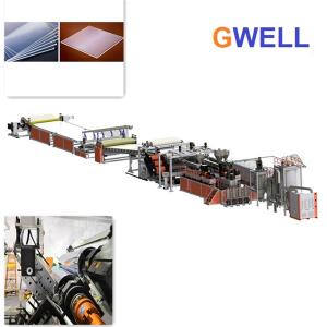 China PMMA Sheet Extrusion Line Acrylic Sheet Production Machine Single Screw Extruder supplier