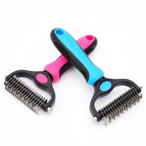 Wholesale Pet Double Sided Knotting Hair Brush Special Grooming Rake Comb For Dogs And Cats