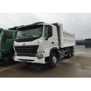 White Color Sinotruk Howo Dump Truck High Fuel Efficiency 30 - 40 Tons For Mining