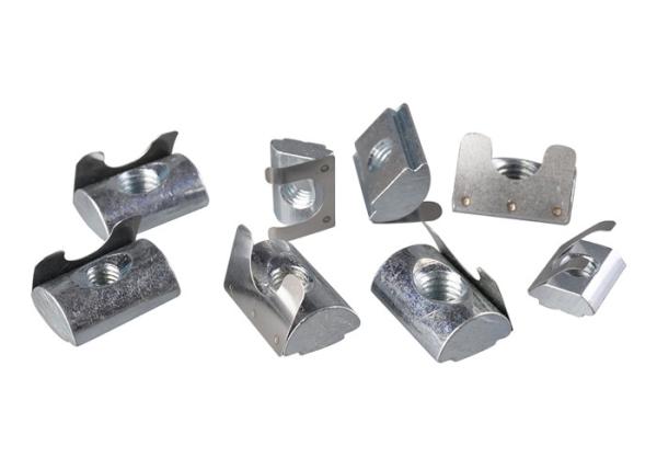 Carbon Steel Spring T Nut Powder Coating Surface With Bending Deep Processing