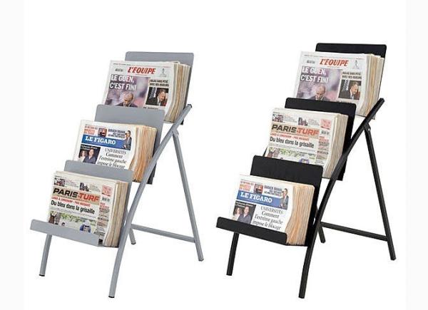 表示新聞、雑誌、本のための実用的な、携帯用小売りの陳列だな