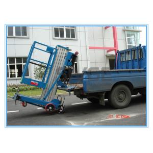 China Window Cleaning Operate Elevated Work Platforms , 8 Meter Height Vertical Mast Lift supplier