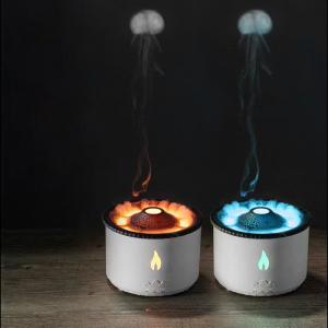 350ML Capacity 3D Flame Effect Volcano Air Humidifier Aroma Diffuser for Home Fragrance