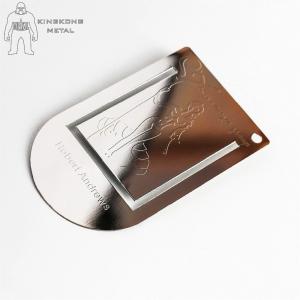 China Color Printed  Engraved Metal Bookmarks For Men  Promotional  Gift Logo Engraved supplier