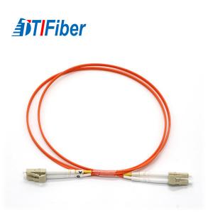 China Low Insertion Loss Multimode Fiber Optic Patch Cables MM 62.5 OM1 LC To LC Type supplier