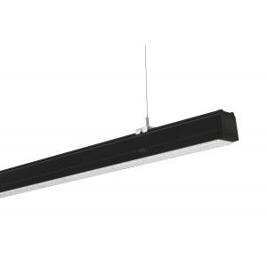 Seamless 60W LED Linear Lighting System , 4000K Black Linear Light Fixture