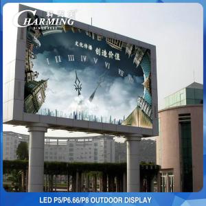 China High Brightness P5 P8 Outdoor LED Display Fixed Building Advertising Screen supplier