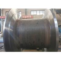China Heavy Duty Tower Crane Parts Cable Winch Drum 40mm Wire Rope Lbs Grooved on sale