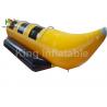 Commercial Grade Yellow 3 Seats Inflatable Fly Fishing Boats / Banana Boat