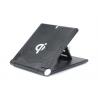 China Foldable Qi Compatible Wireless Charging Pad For Android / IOS , Black Color wholesale
