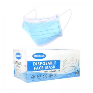 China In Stock Non-Woven Earloop 3 Ply Facemask Surgical Cubrebocas Medical Disposable Mask supplier