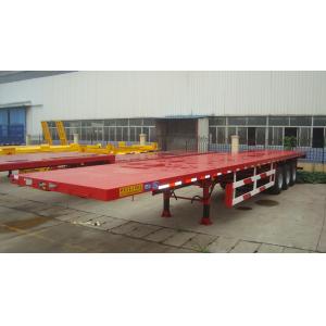China 3 axles 40 feet flatbed container semi trailer for picked truck supplier