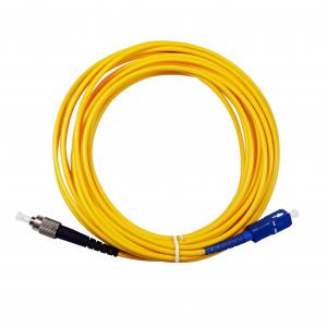 Diameter 3mm UPC Single Mode Fiber Patch Cord , Flameproof Fiber Optic Patch Cable