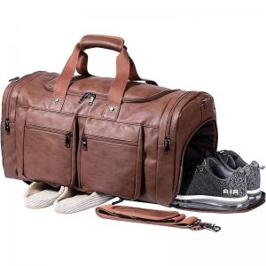 China Genuine Leather Unisex Bag Large Capacity Waterproof Carry on Duffel Bags supplier