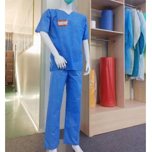 SMMS Anti Bacterial Waterproof Scrub Suits Short Sleeve Suit Patient Suits For Hospital