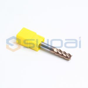 China 4 Flute Solid  Carbide End Mill Milling Cutter For Stainless Steel Cemented , Titanium Alloys supplier