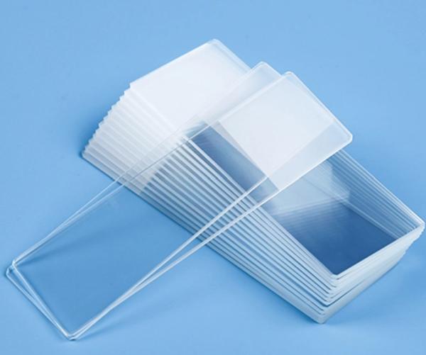 Ultra White Alumino-silicate Float Glass Substrate for Microscope Slide 1.0mm-1.2mm Thickness DOL ≥500Mpa