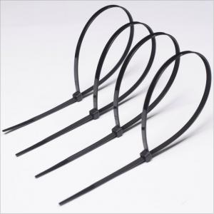 China 2.5mmX150mm Self Locking Nylon Cable Zip Ties Black PA66 6 Inch Cable Ties supplier