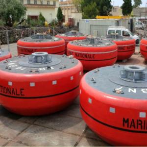 China CCS Marine Cylindrical Buoy for Bunkering Ship High Energy MooringBuoy supplier