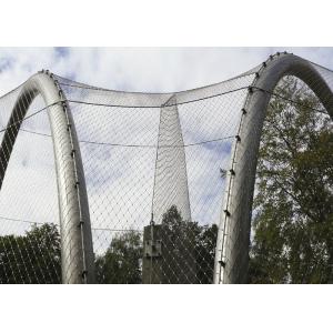Stainless Steel Aviary Wire Netting , Cable Braid Bird Enclosure Netting