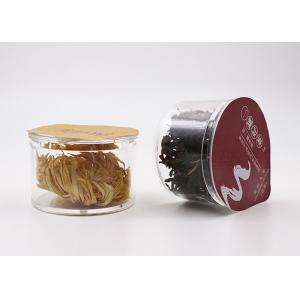 China PS Clear Small Round Clear Plastic Containers 25 Cram Capacity For Tea , Coffee Bean supplier