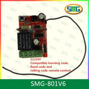 SMG-801V6 DC 12V/24V 315MHz 1 Channel Universal Wireless Remote Control Receiver