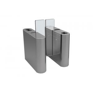 Security Office Building Access Control Turnstiles Full Height Acrylic Wing Panel