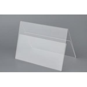 China Acrylic Transparent Sign Stand Display Holder free standing for outdoor supplier