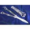 China spider B01P silver steel butterfly pocket knives wholesale