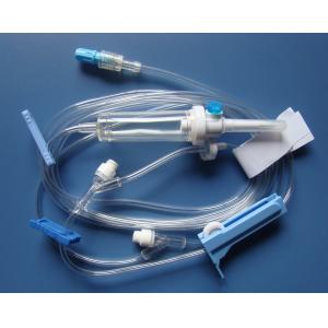 Flexible Disposable Infusion Set Kink Resistant Drip Set Cannula With Tube Clamp