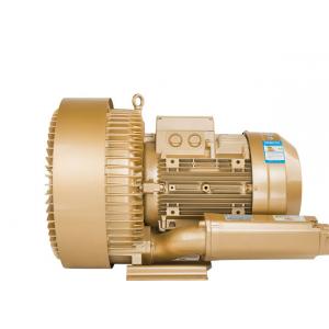 Three Phase Regenerative Air Blower , High Pressure Ring Blower In Gold Color