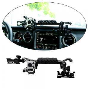 Jeep 210*65*38mm Center Console Bracket Phone Holder with Wireless Car Switch Panel