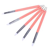 China Plastic Size 10 Nail Painting Brush Dual End Nail Dotting Pen 3D Patterns on sale