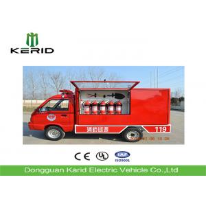 China Eco Friendly Electric Fire Truck Fire Fighting Vehicle With Enclosed Cabin supplier