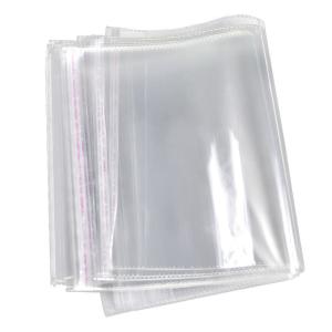 China Width 75cm 100pcs/Pack Extra Large Custom Printing Apparel Door-mat Packaging Self Sealing Bopp Bag Clear Plastic Cellophane Bag wholesale
