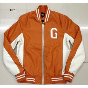China 007 Men's pu fashion baseball jacket coat stock supplier