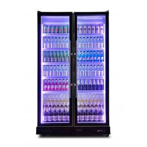 Popular Commercial Soft Drink Display Cooler With Tricolor LED Light