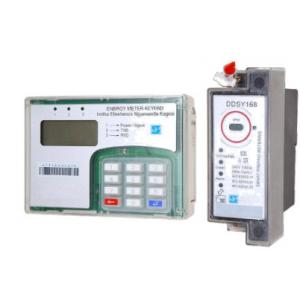 China Single Phase Split Din Rail Prepayment Power Meter With CIU Pole Mounting supplier