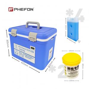 UN2814 Vaccine Cooler Portable 12L Insulated Cool Box Blue