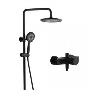 Handheld Option Modern Shower Head Sets Starry Black Big Shower High Pressure