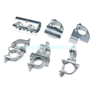 China Scaffolding drop forged double pressed fixed coupler swivel clamp beam girder coupler BRC coupler putlog sleeve 48.3mm supplier