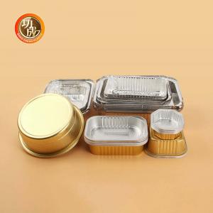 Disposable aluminum foil tray with plastic lid take away food storage packaging containers